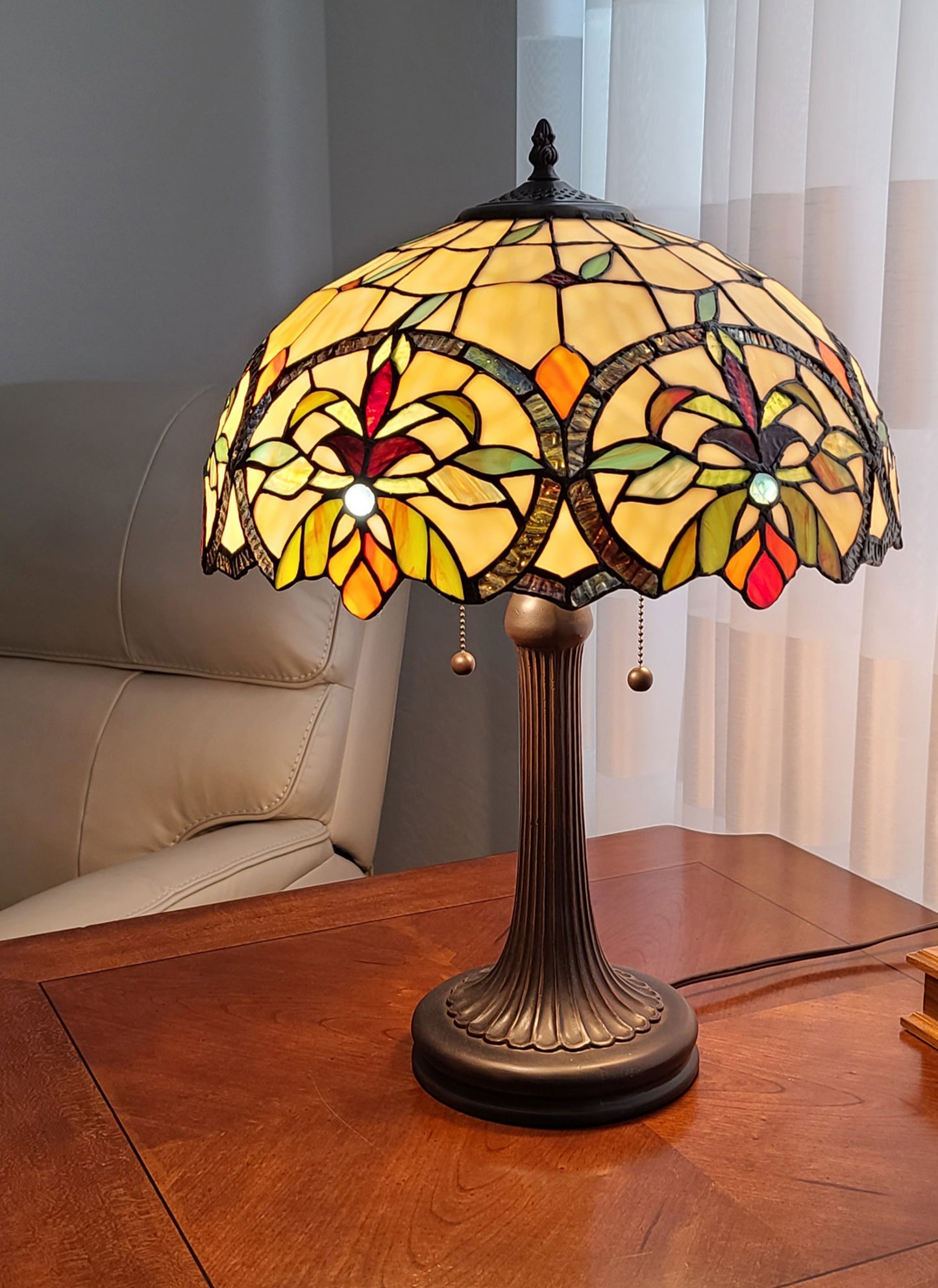 23" Dark Brown Metal Two Light Candlestick Table Lamp With White Shade - Homeroots - Flyclothing LLC