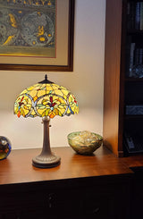 23" Dark Brown Metal Two Light Candlestick Table Lamp With White Shade - Homeroots - Flyclothing LLC