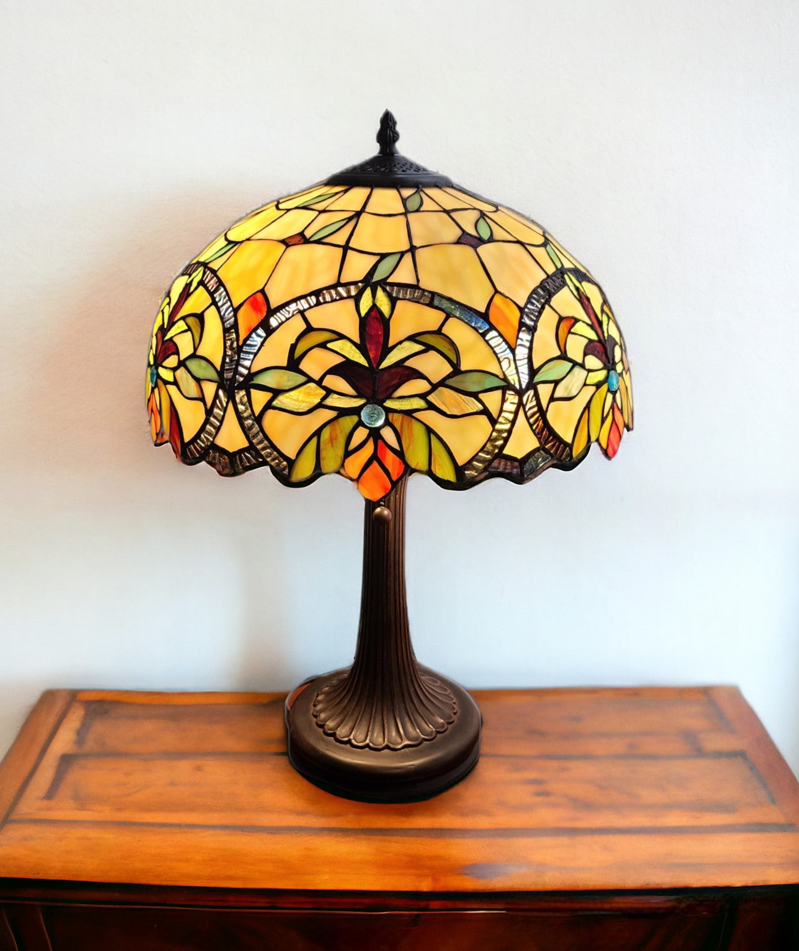 23" Dark Brown Metal Two Light Candlestick Table Lamp With White Shade - Homeroots - Flyclothing LLC