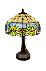 23" Dark Brown Metal Two Light Candlestick Table Lamp With Green Shade - Homeroots - Flyclothing LLC