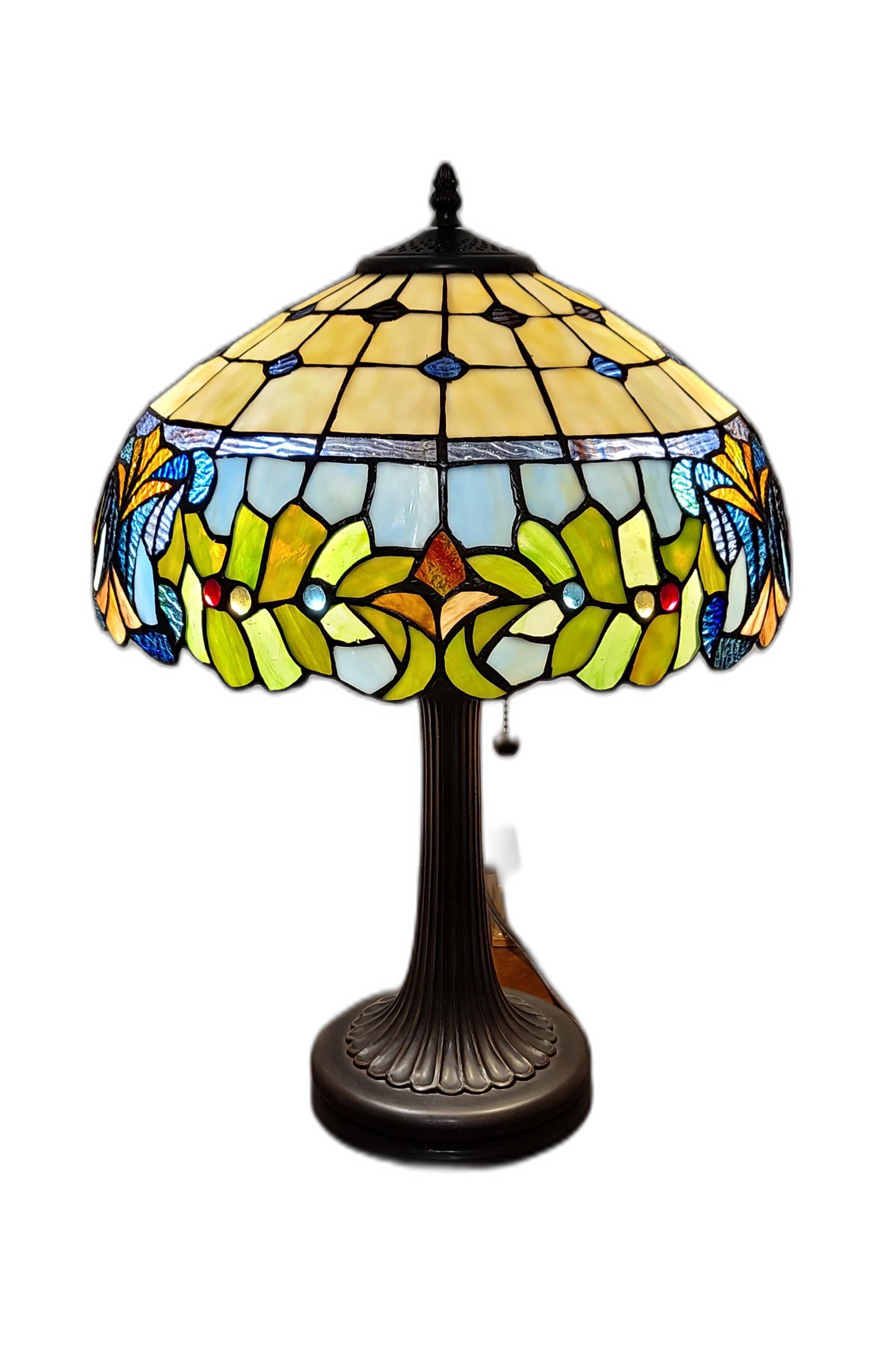 23" Dark Brown Metal Two Light Candlestick Table Lamp With Green Shade - Homeroots - Flyclothing LLC