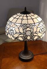 23" Dark Brown Metal Two Light Candlestick Table Lamp With White Shade - Homeroots - Flyclothing LLC