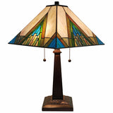 22" Dark Brown Metal Two Light Candlestick Table Lamp With Beige Shade - Homeroots