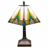 15" Dark Brown Metal Candlestick Table Lamp With Beige Shade - Homeroots - Flyclothing LLC