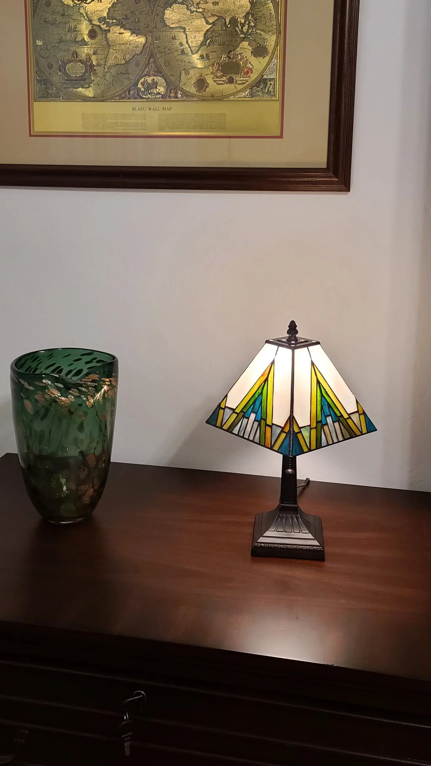 15" Dark Brown Metal Candlestick Table Lamp With Beige Shade - Homeroots - Flyclothing LLC