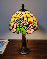 15" Dark Brown Metal Candlestick Table Lamp With Beige Shade - Homeroots - Flyclothing LLC