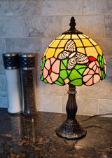 15" Dark Brown Metal Candlestick Table Lamp With Beige Shade - Homeroots - Flyclothing LLC