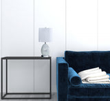 20" White Luster Mirrored Glass Table Lamp With Night Light - Homeroots - Flyclothing LLC