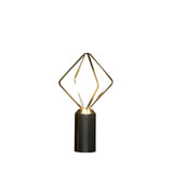 20" Silver Geometric Pedestal Contemporary Table or Desk Lamp - Homeroots - Flyclothing LLC