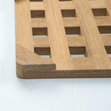 6.00 " Square Wood Trivet - Homeroots