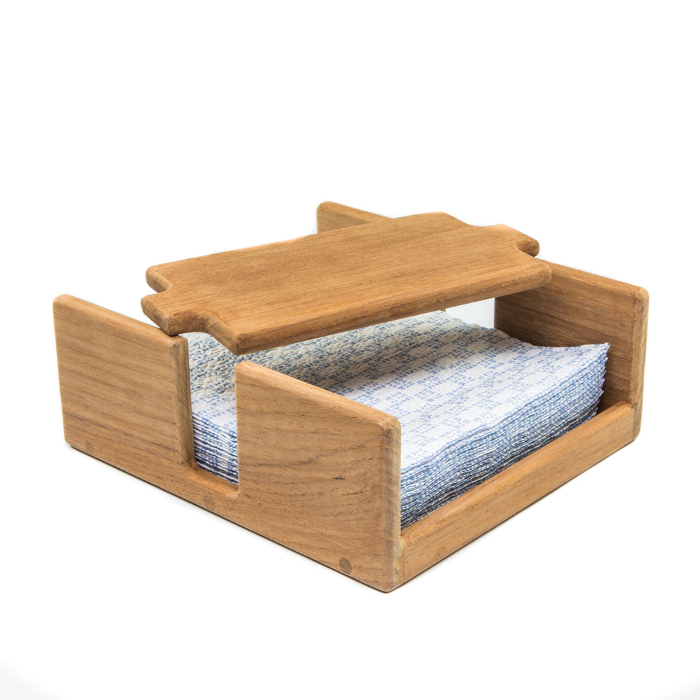 Free Standing 7.38 " Wood Napkin Holder - Homeroots - Flyclothing LLC