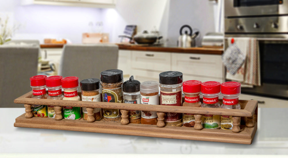 Wall Mounted 23.50 " Wood Spice Rack - Homeroots - Flyclothing LLC