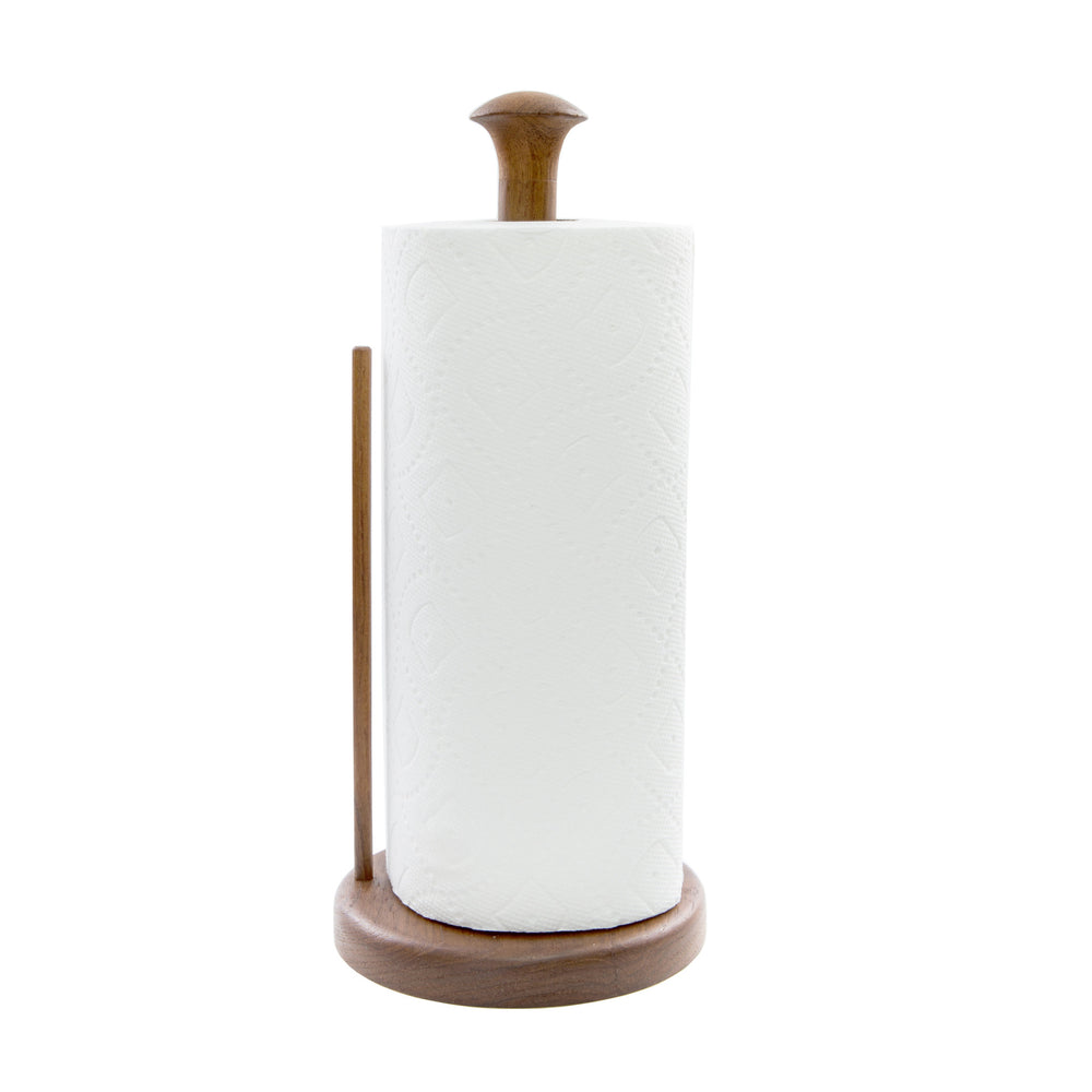 Free Standing 5.88 " Wood Paper Towel Holder - Homeroots - Flyclothing LLC