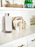 Free Standing 5.88 " Wood Paper Towel Holder - Homeroots
