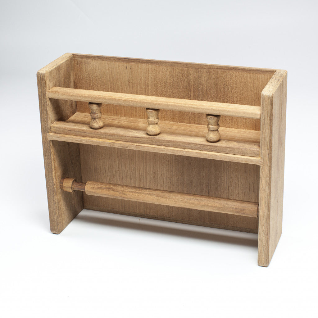 Wall Mounted 13.07 " Wood Spice Jar & Rack Set - Homeroots - Flyclothing LLC
