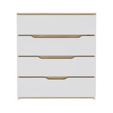 31" Brown and White Four Drawer Standard Chest - Homeroots - Flyclothing LLC