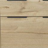 47" Brown and Black Four Drawer Double Dresser - Homeroots - Flyclothing LLC
