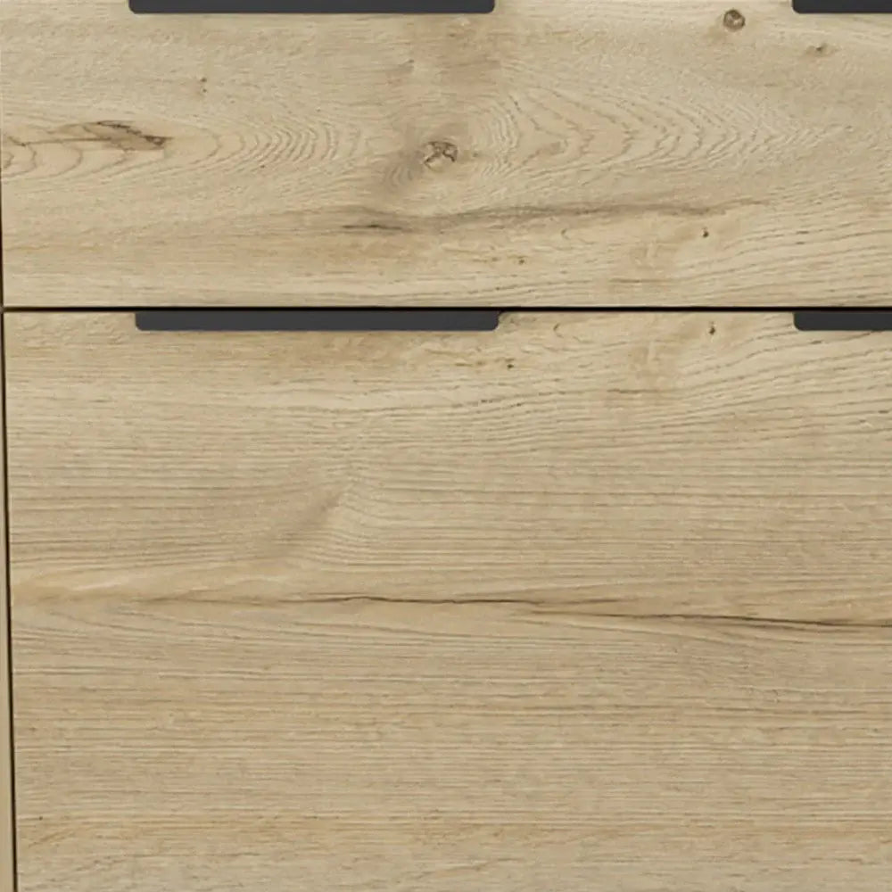47" Brown and Black Four Drawer Double Dresser - Homeroots - Flyclothing LLC