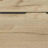 47" Brown and Black Four Drawer Double Dresser - Homeroots