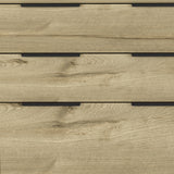 30" Brown and Black Three Drawer Dresser - Homeroots - Flyclothing LLC