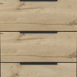 18" Brown and Black Three Drawer Standard Chest - Homeroots - Flyclothing LLC