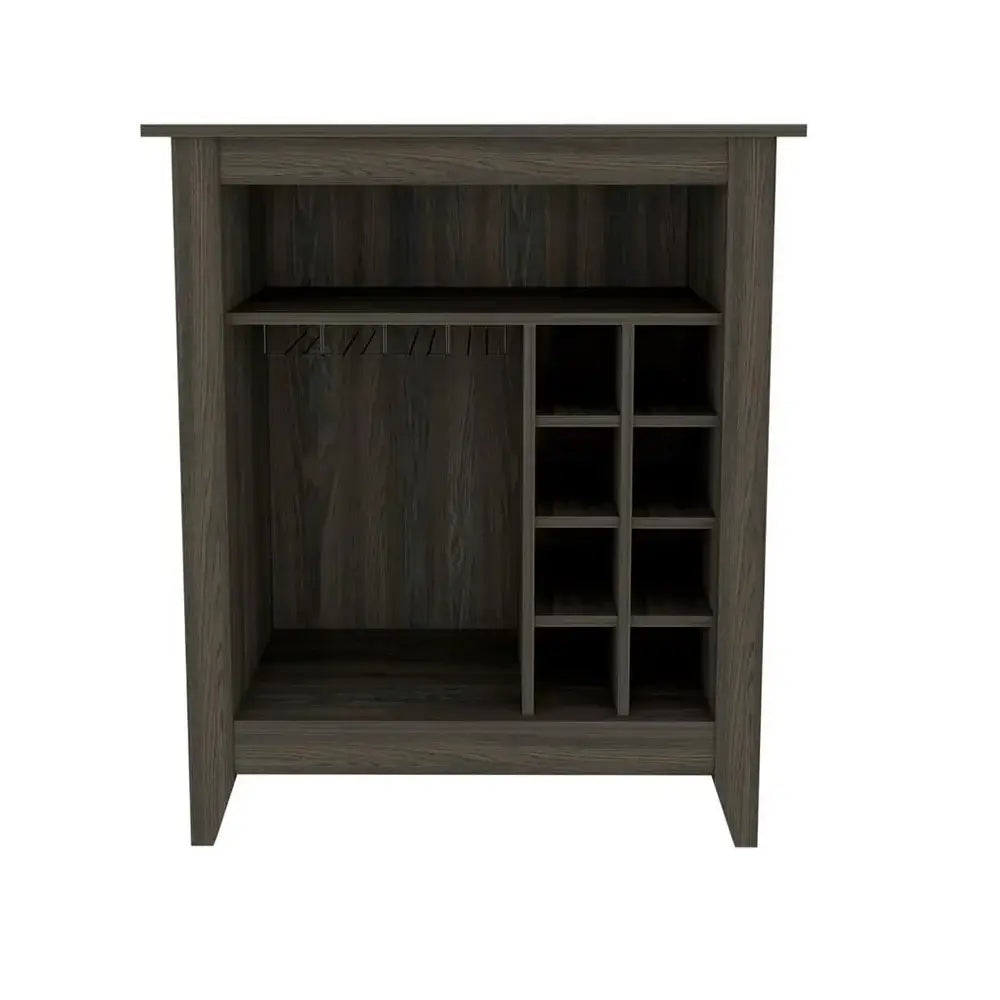 Espresso Bar Cart With Wine Storage - Homeroots - Flyclothing LLC