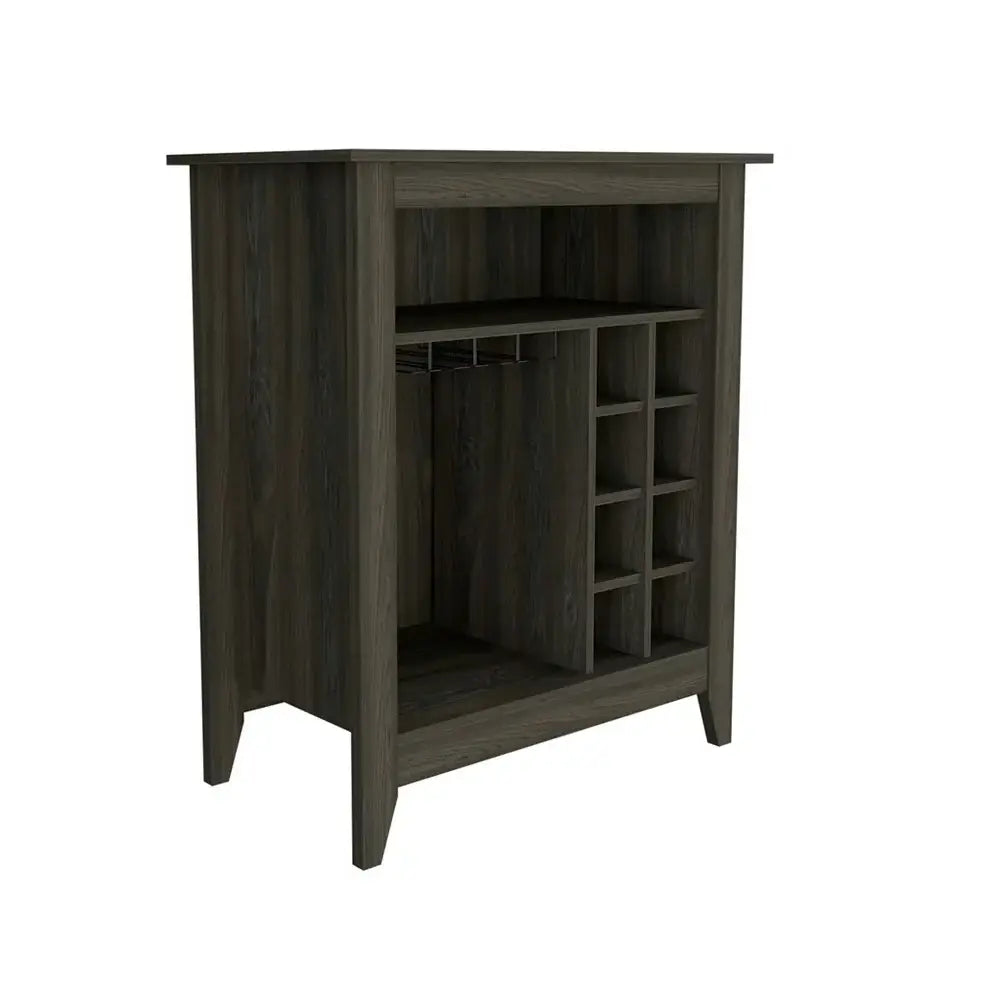 Espresso Bar Cart With Wine Storage - Homeroots - Flyclothing LLC