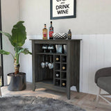 Espresso Bar Cart With Wine Storage - Homeroots