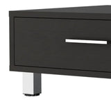 24" Black Coffee Table With Drawer - Homeroots