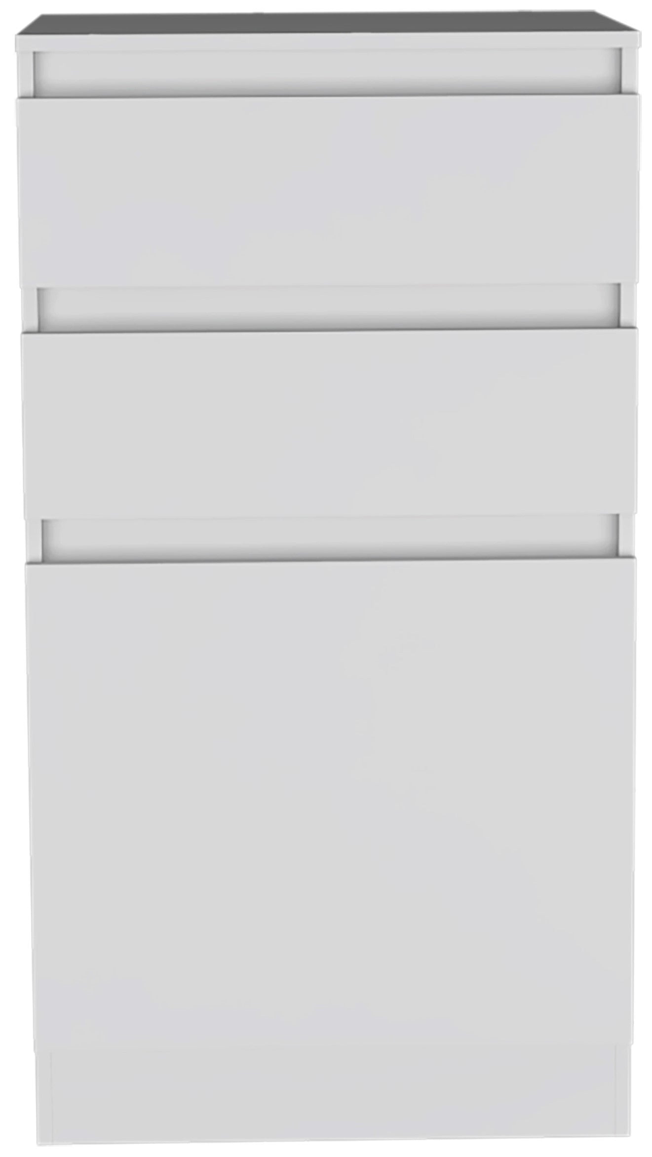 23" White Two Drawer Standard Chest - Homeroots - Flyclothing LLC