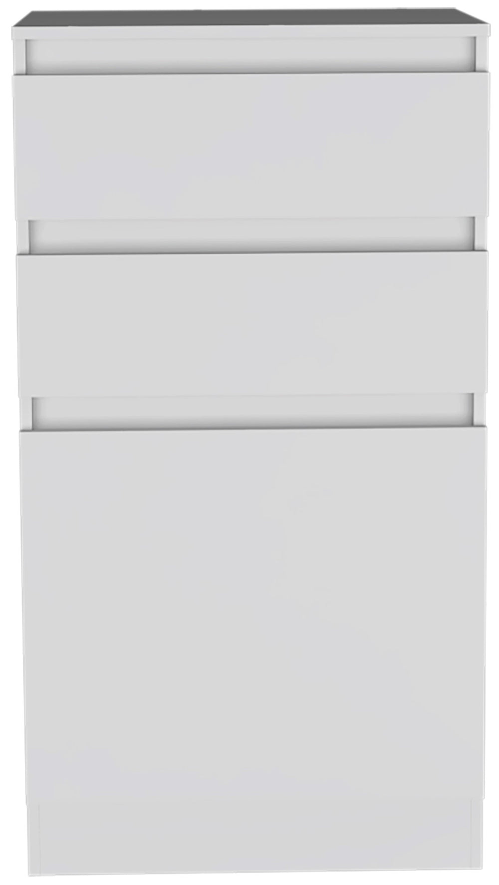 23" White Two Drawer Standard Chest - Homeroots