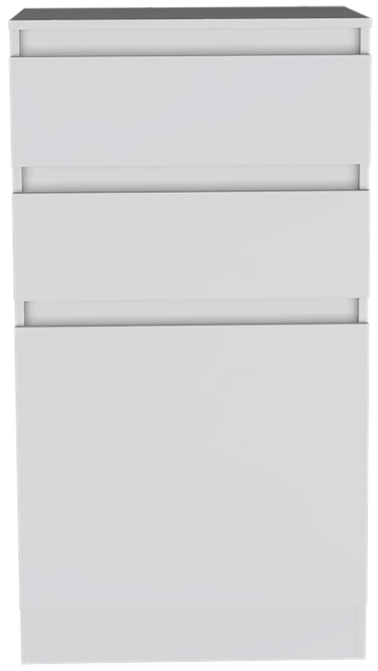 23" White Two Drawer Standard Chest - Homeroots