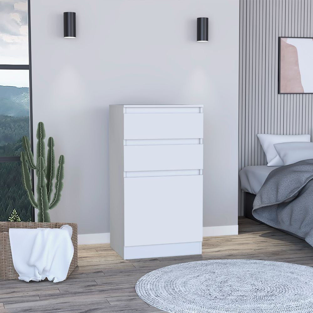 23" White Two Drawer Standard Chest - Homeroots - Flyclothing LLC