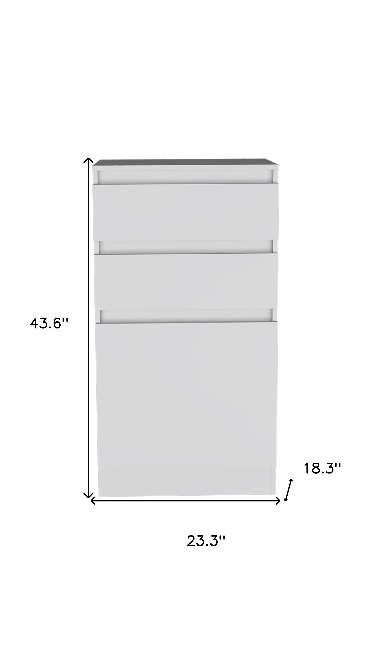 23" White Two Drawer Standard Chest - Homeroots - Flyclothing LLC