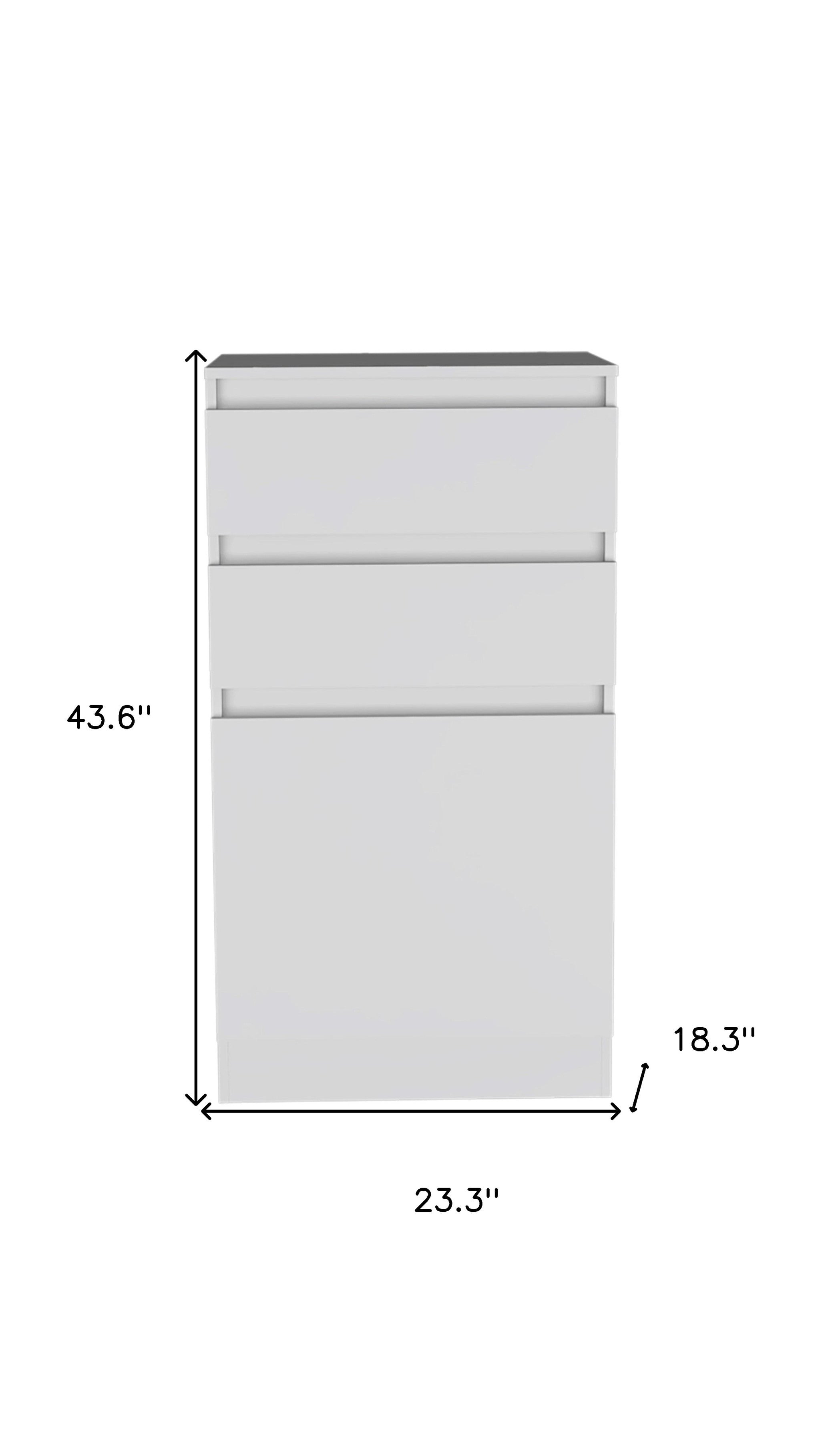 23" White Two Drawer Standard Chest - Homeroots - Flyclothing LLC