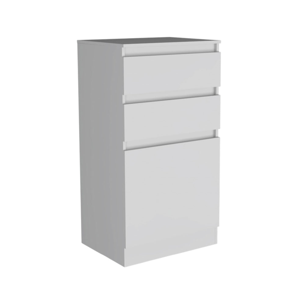 23" White Two Drawer Standard Chest - Homeroots