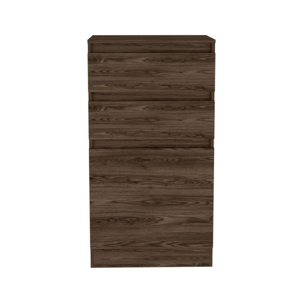 23" Dark Brown Two Drawer Standard Chest - Homeroots - Flyclothing LLC