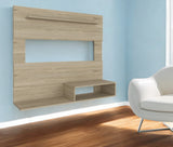 55" Light Pine Open Shelving Entertainment Center - Homeroots - Flyclothing LLC