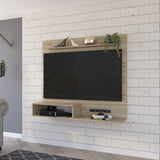 55" Light Pine Open Shelving Entertainment Center - Homeroots - Flyclothing LLC