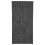 71" Gray Grainy Oak Manufactured Wood Two Drawer Combo Dresser - Homeroots - Flyclothing LLC