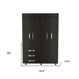 47" Black Three Drawer Combo Dresser - Homeroots - Flyclothing LLC