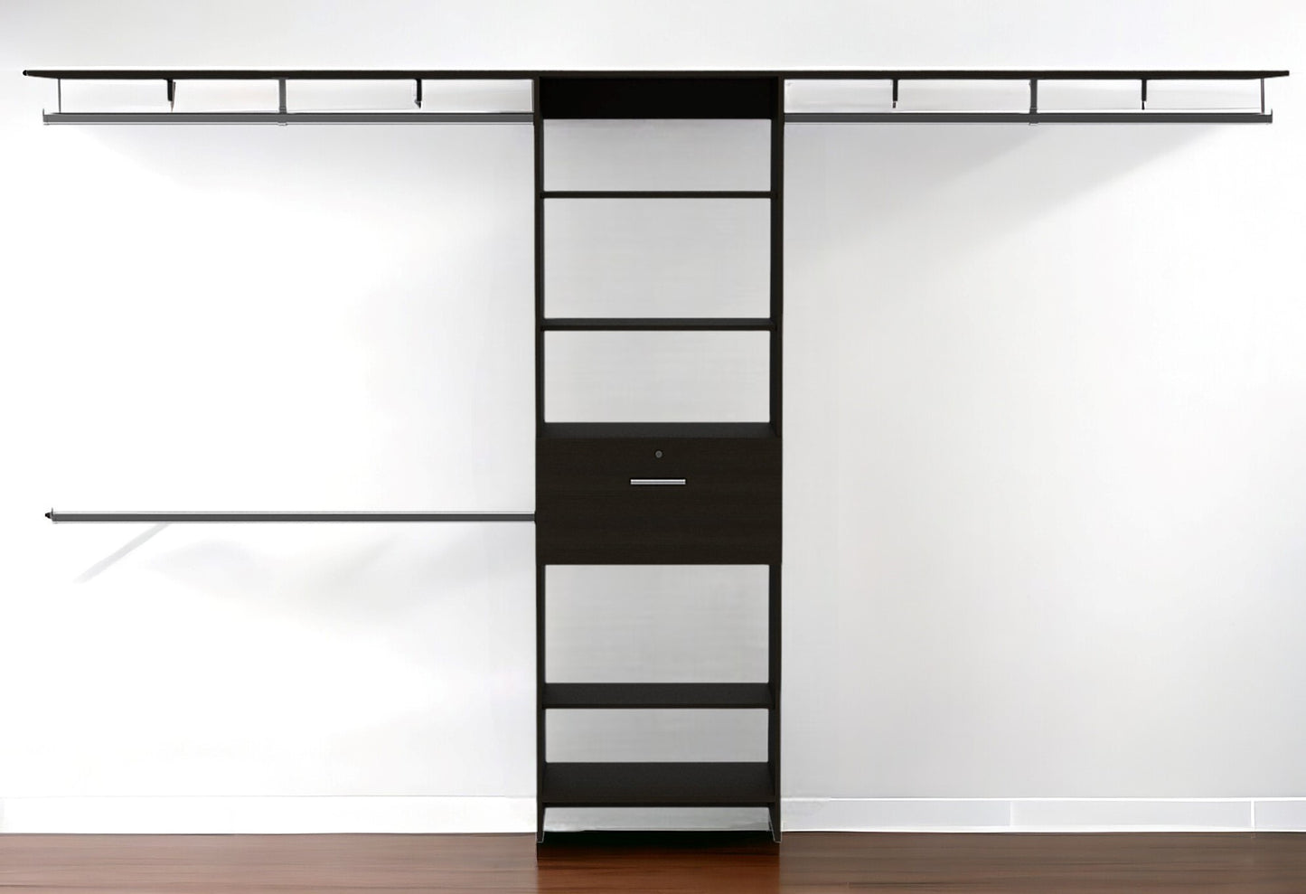 118" Black Manufactured Wood Organizer - Homeroots - Flyclothing LLC