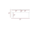 41" Gray And Onyx Metal Lift Top Coffee Table With Two Shelves - Homeroots - Flyclothing LLC
