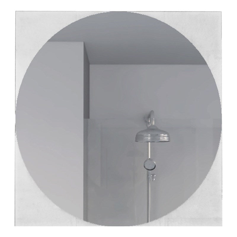 24" Clear Square Framed Bathroom Over Vanity Mirror - Homeroots