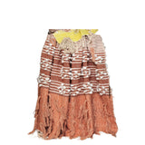 Burnt Orange Woven Wool Solid Color Reversable Throw - Homeroots