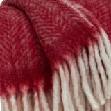 Red Woven Acrylic Solid Color Reversable Throw - Homeroots - Flyclothing LLC