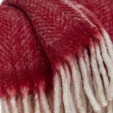 Red Woven Acrylic Solid Color Reversable Throw - Homeroots - Flyclothing LLC