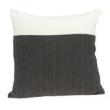 20" Gray Cotton Throw Pillow - Homeroots