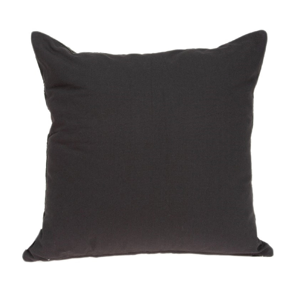20" Gray Cotton Blend Throw Pillow - Homeroots - Flyclothing LLC
