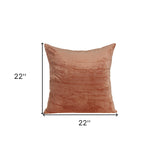 22" Orange Cotton Blend Throw Pillow - Homeroots - Flyclothing LLC